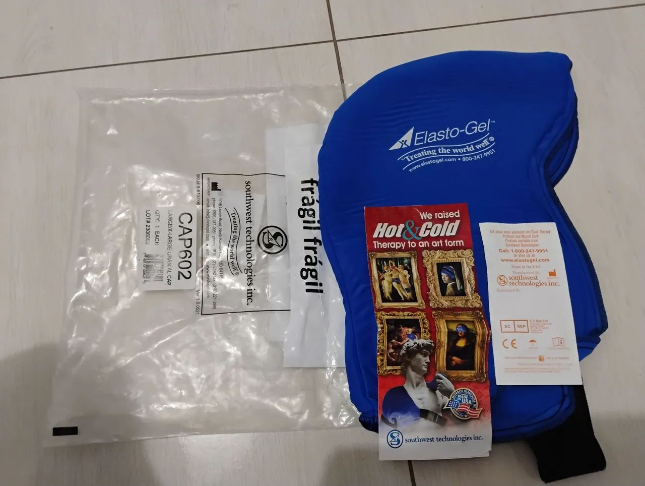 Capela de Gelo para Cabeça - Elasto-Gel