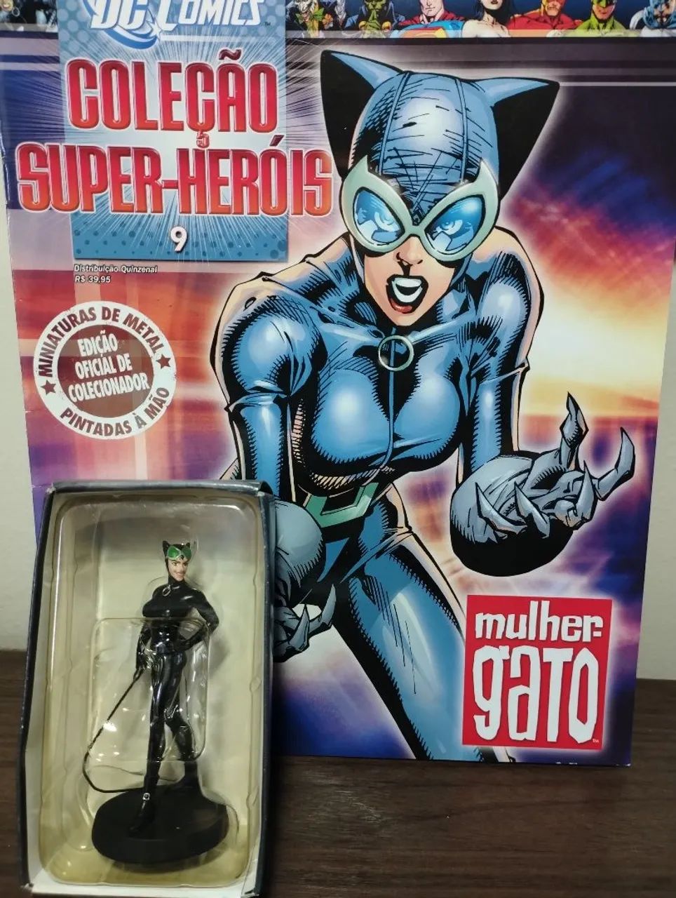 Coleção Super-Heróis Mulher Gato - Miniatura Exclusiva