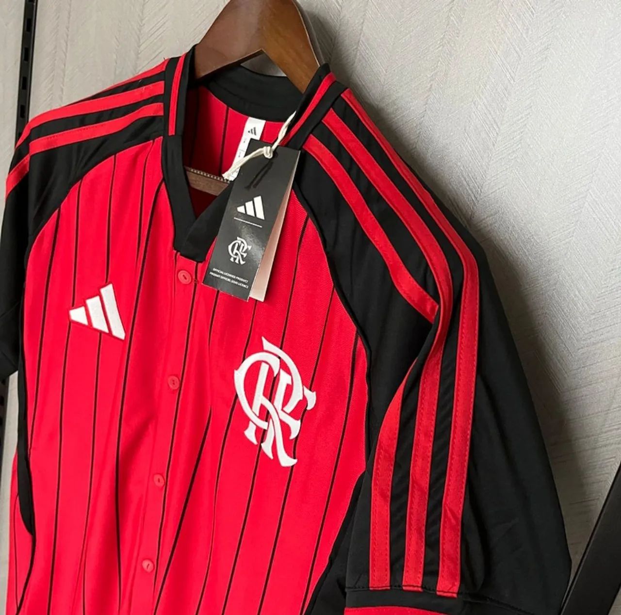 Camisa do Flamengo Adidas Baseball 2025/26 Promoção Black Friday  - Foto 3