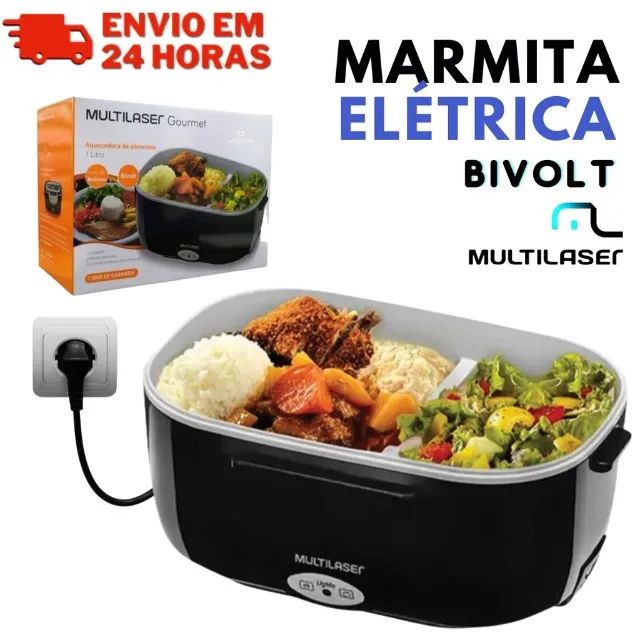 Aquecedor de Alimentos Marmita Elétrica Multilaser 1L  - Foto 5