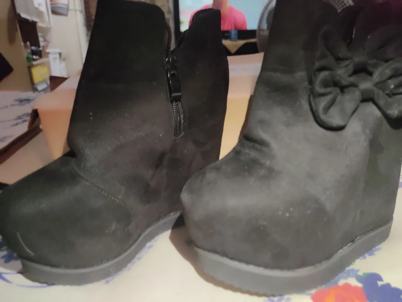 Botas de cano baixo pretas
