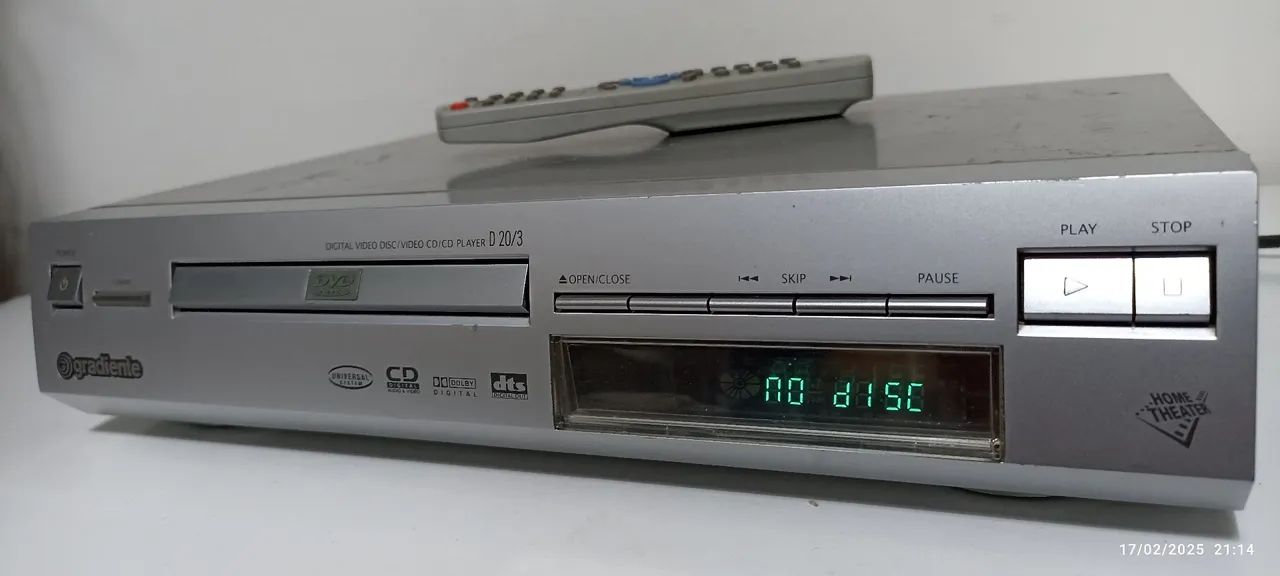 DVD gradiente D-20/3 (defeito) 