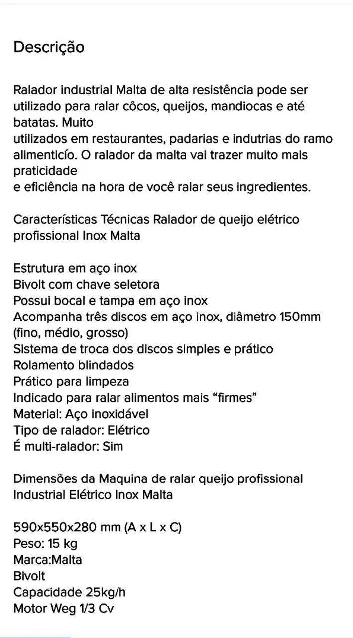 Ralador de queijo industrial - Foto 4