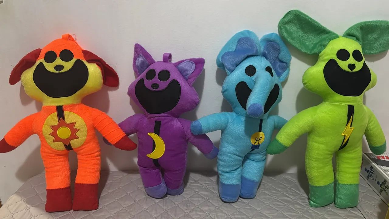 4 Pelúcias do Poppy Play Times 