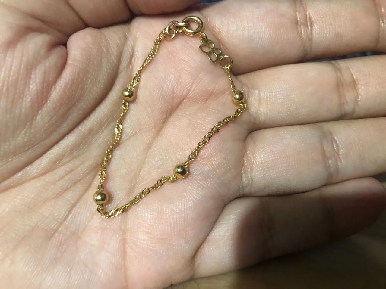 Pulseira Rommanel infantil banhada a ouro nova  - Foto 3