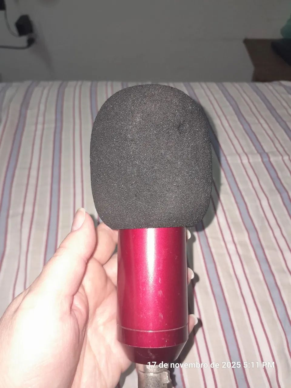 Microfone com placa de som usb - Foto 5