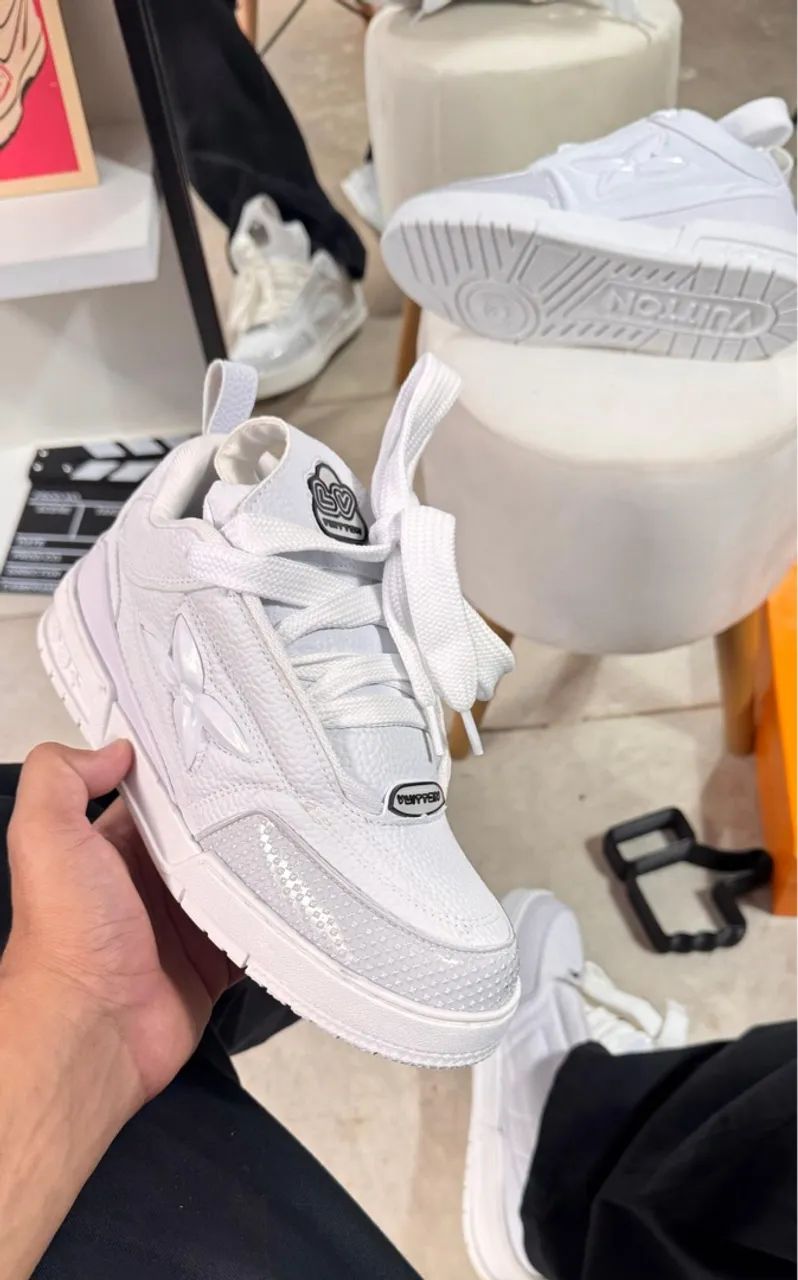 Tênis Louis Vuitton Branco - Novo - Foto 4