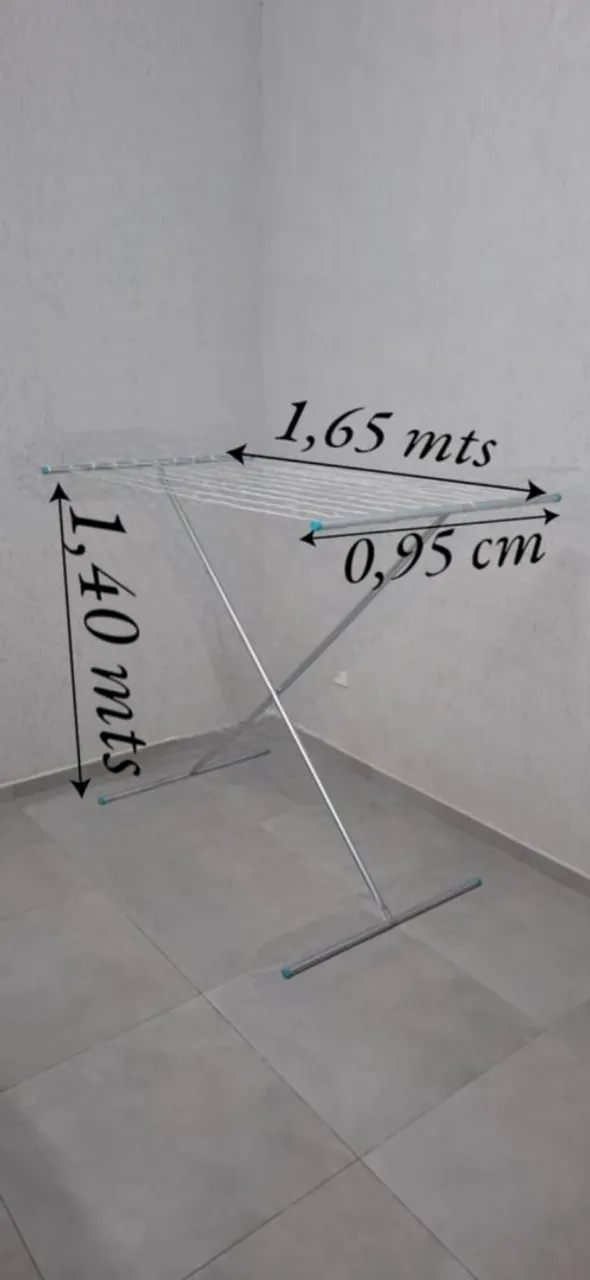 Varal de. Mesa tipo X  Retrátil