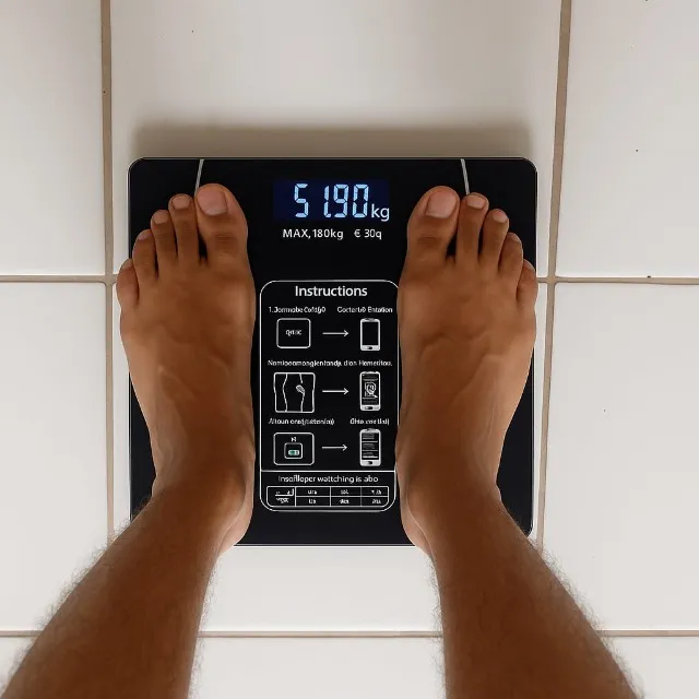 (Produto Novo) - Balança Corporal Bioimpedância Até 180Kg Vidro Temperado / Frete Grátis