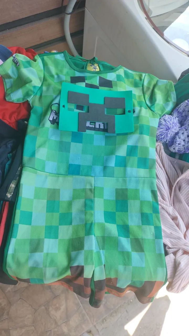 Fantasias Infantis e Camisetas - Super-Heróis, Minecraft e mais! - Foto 3