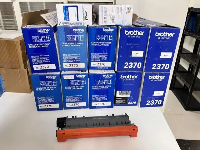 Lote com 13 Toners Brother TN-2370 Vazios - Ideais para Recarga ou Recondicionamento