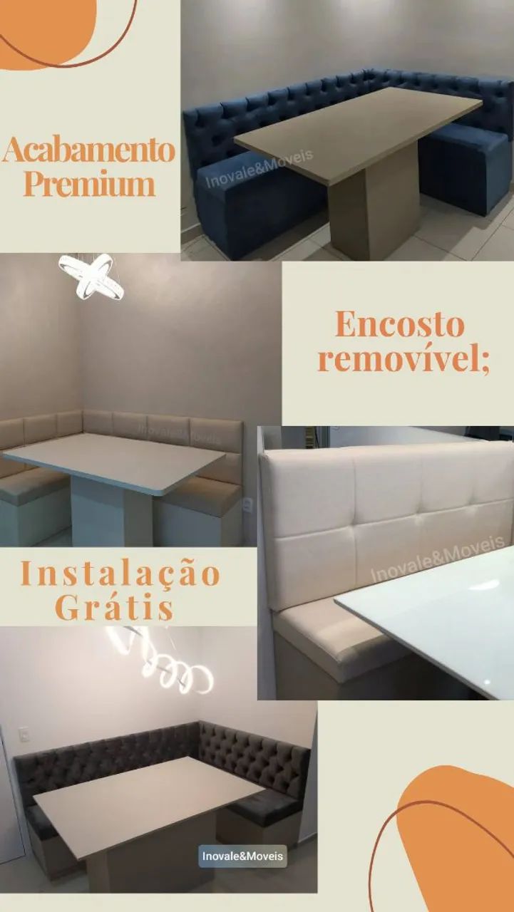 Banco de Canto para Cozinha - Fabricação sob medida ? - Foto 5