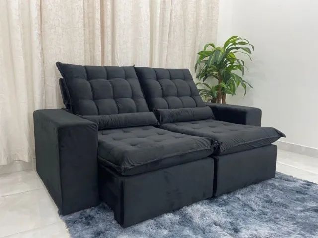 Sofá Retrátil e Reclinável Small  2,00 m  Produto Novo! Pronta Entrega! L - Foto 4