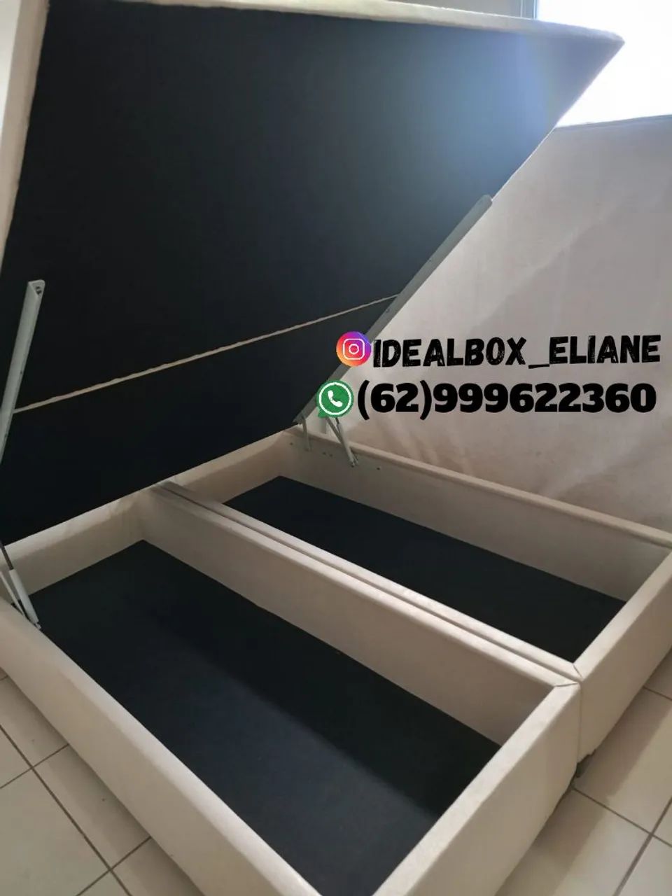 Cama box baú Queen 1,58×1,98 - variedade em cores - - Foto 4