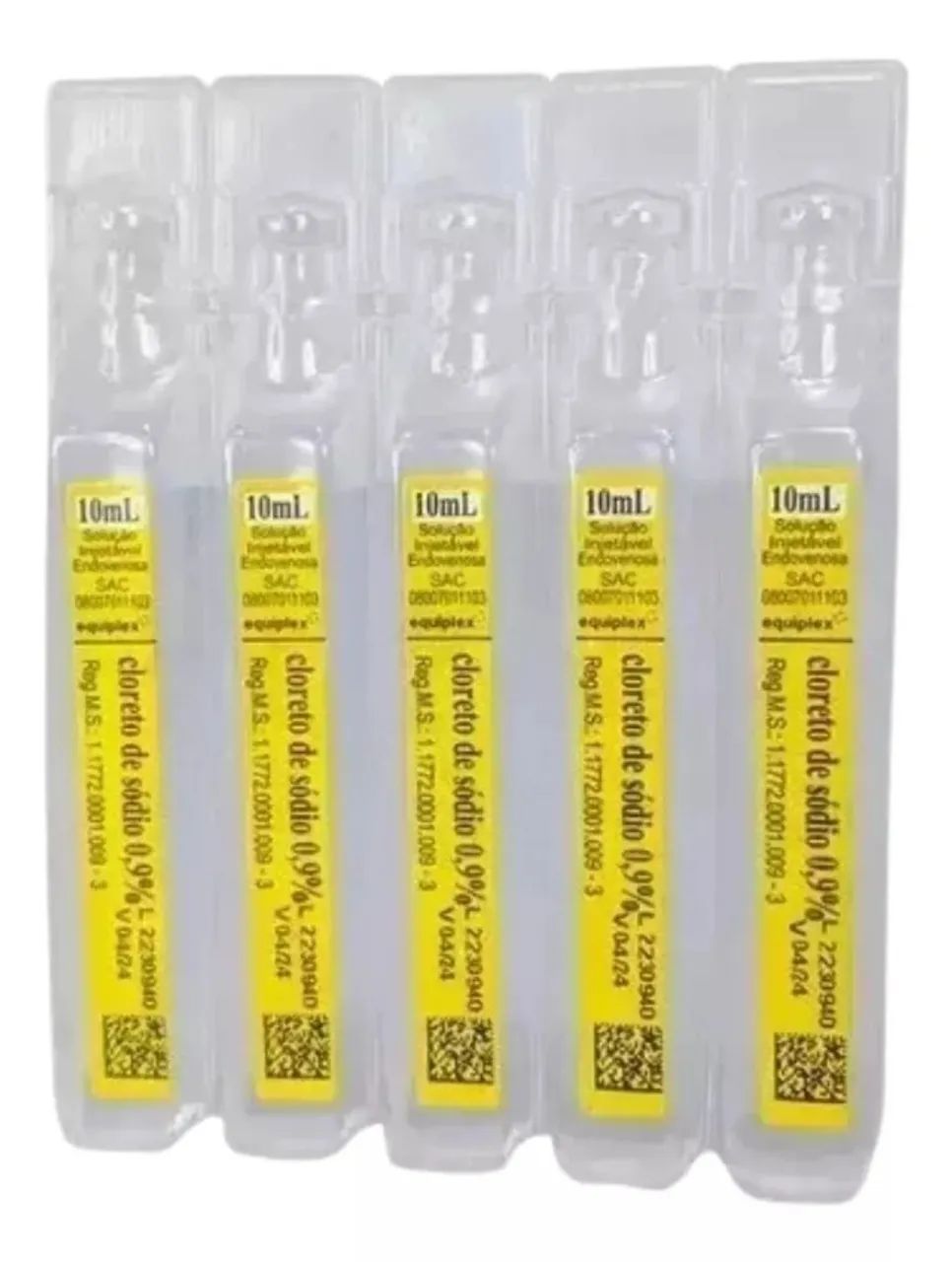 Soro Fisiológico 0,9% 10ml - Equiplex