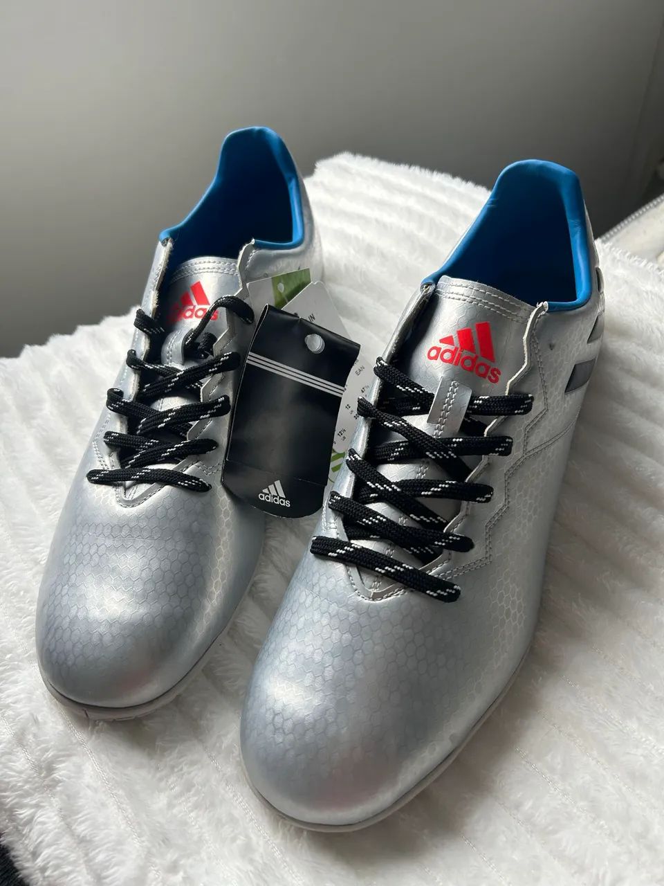Adidas Silver Soccer Cleats - New