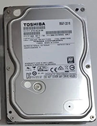 HD 1tb Toshiba p/ desktop