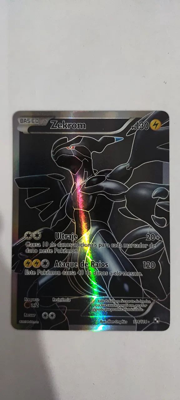 Carta Pokemon Zekrom original 114/114 B&W 2011