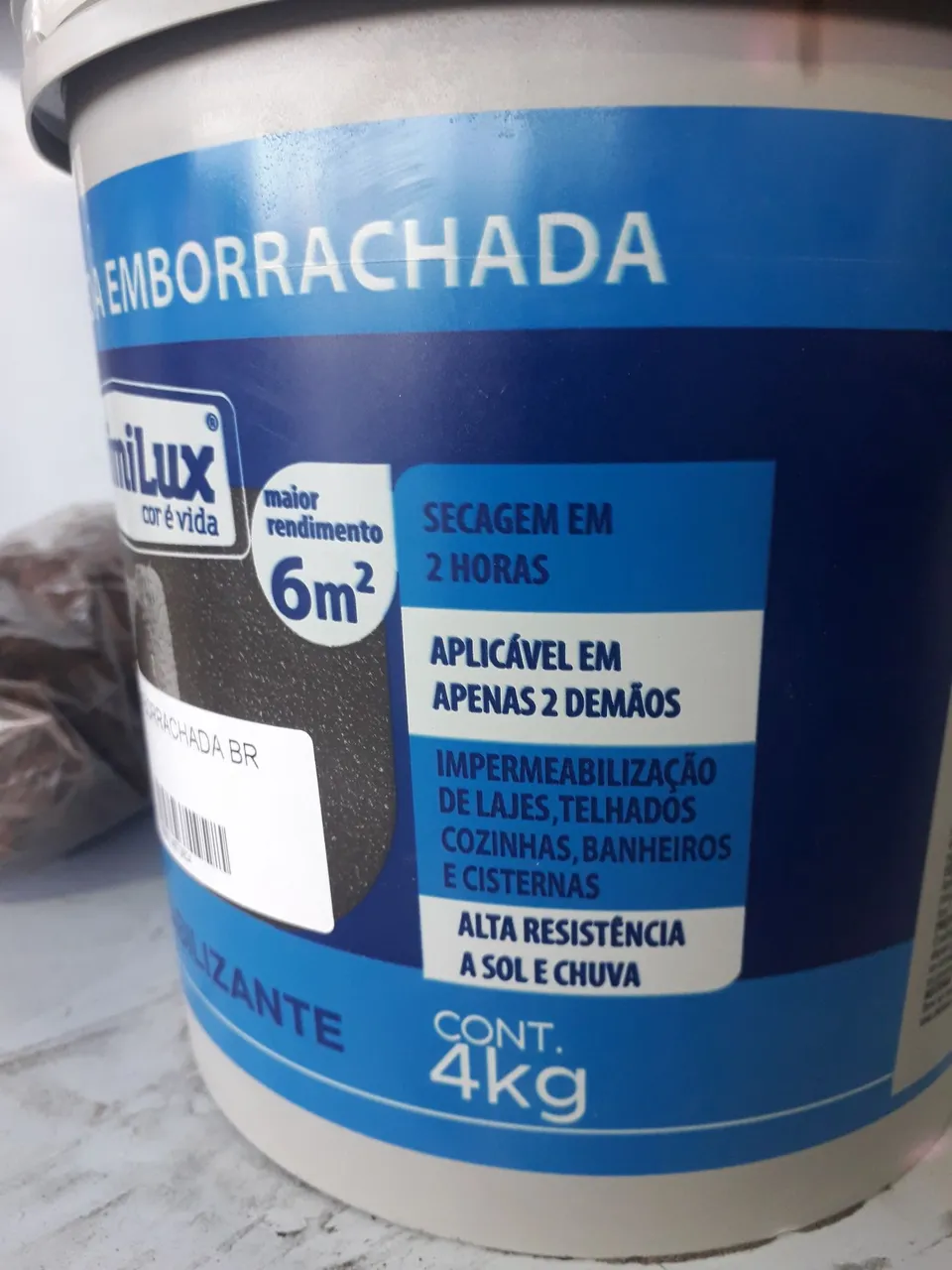 Manta acririca Emborrachada 4kg - Impermeabilizante