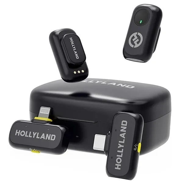 Hollyland Lark M2S Combo (Camera RX+USB-C RX+ Lightning Adaptador
