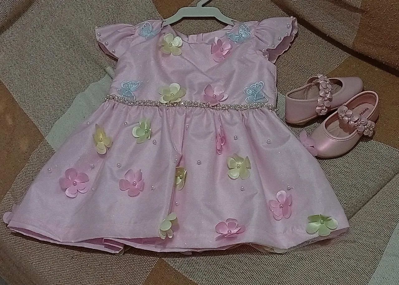Vestido infantil para festa 1 ano (Jardim Encantado) - Foto 3