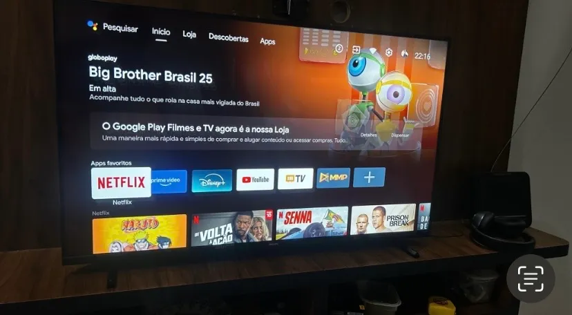 Smart Tv 43 Polegadas Awia Com Comando de Voz