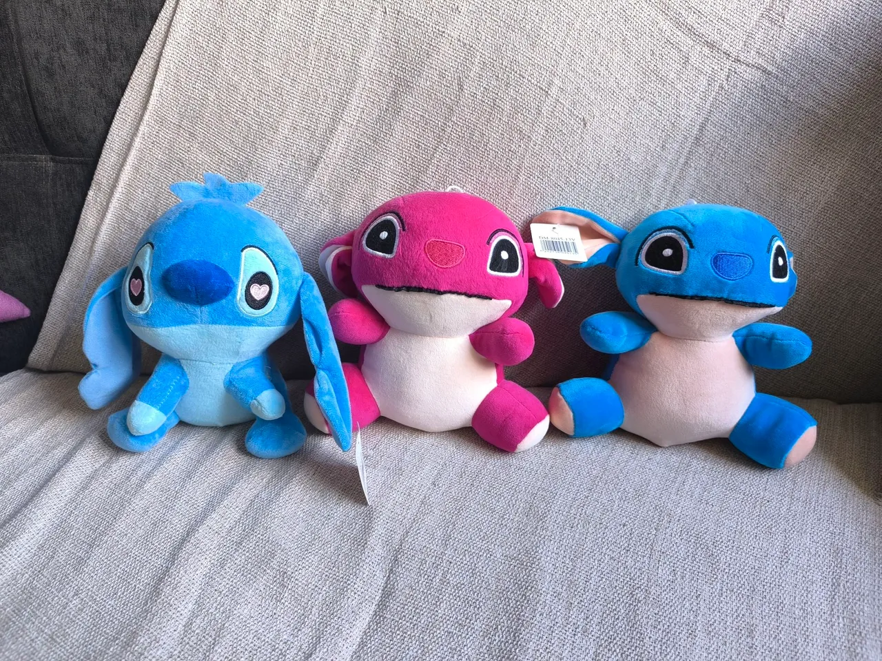Pelúcias Stitch e Angel