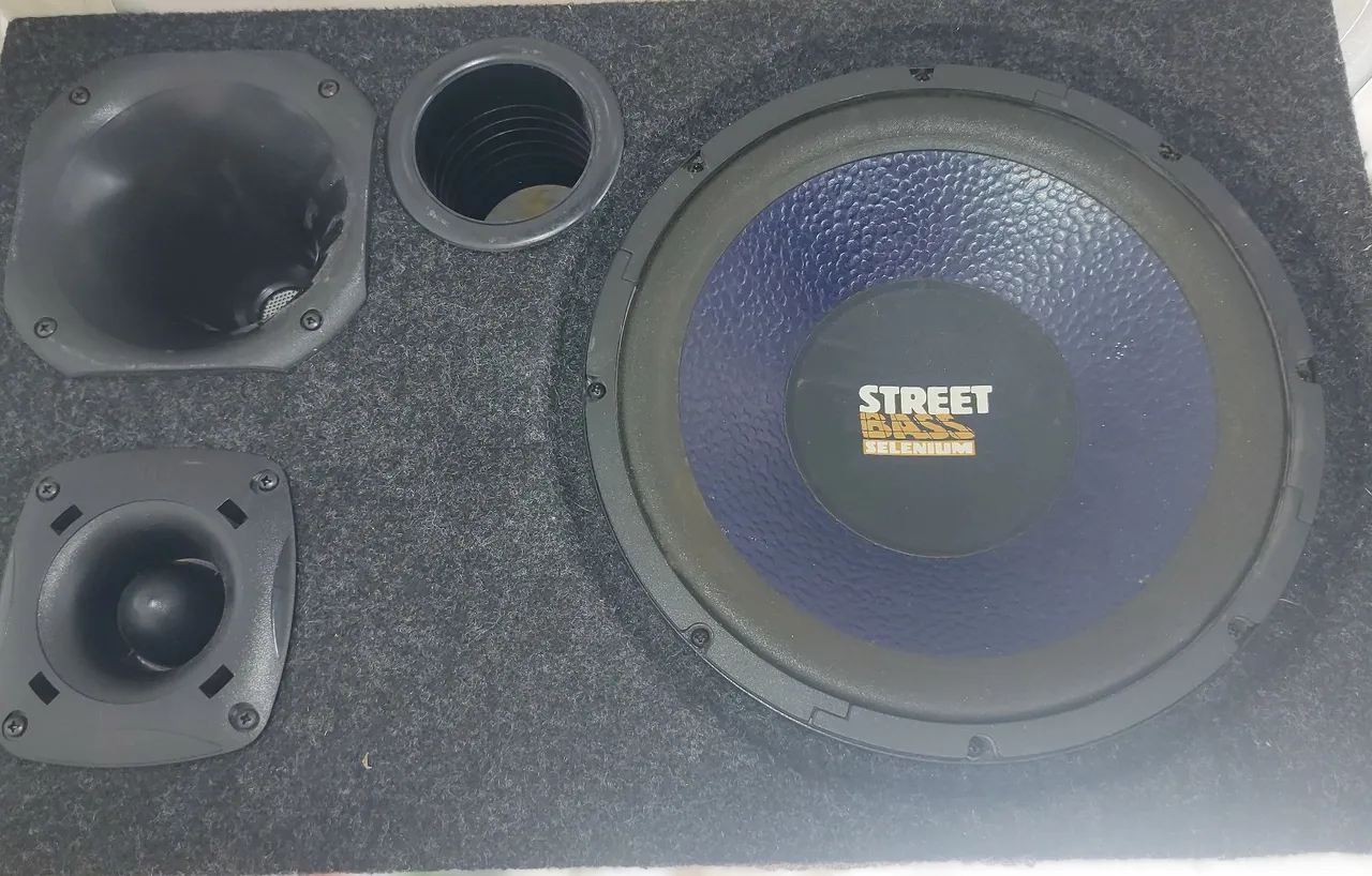 Caixa de Som Street Bass Selenium corneta e twitter Selenium
