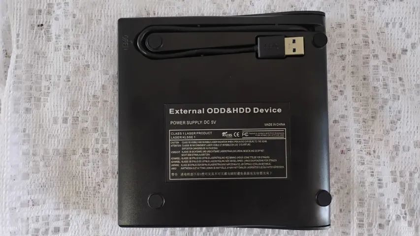 Leitor de CD E DVD externo (Novo, nunca utilizado)64252697499138121