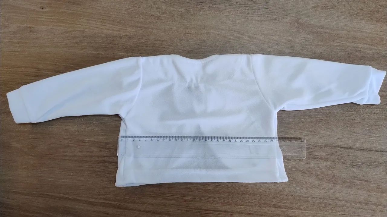 Casaquinho para batizado macio e com pérolas - Foto 2