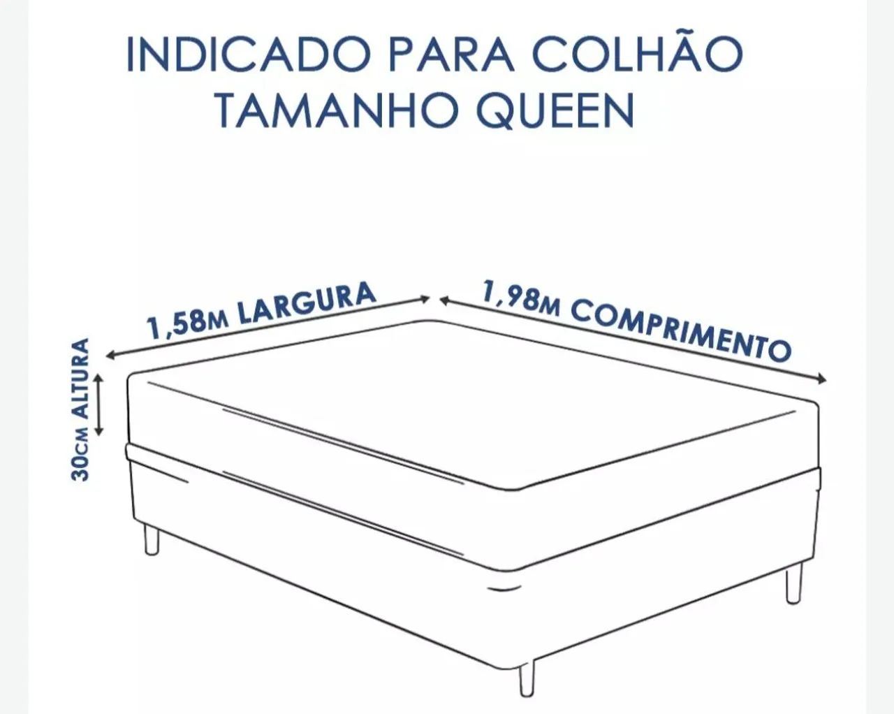 Kit Lençol Queen 180 fios em Algodão Super luxo- São Geraldo - Foto 3