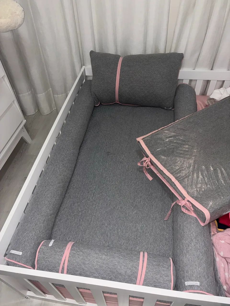 Kit berço bebê e trocador ergonômico  - Foto 2