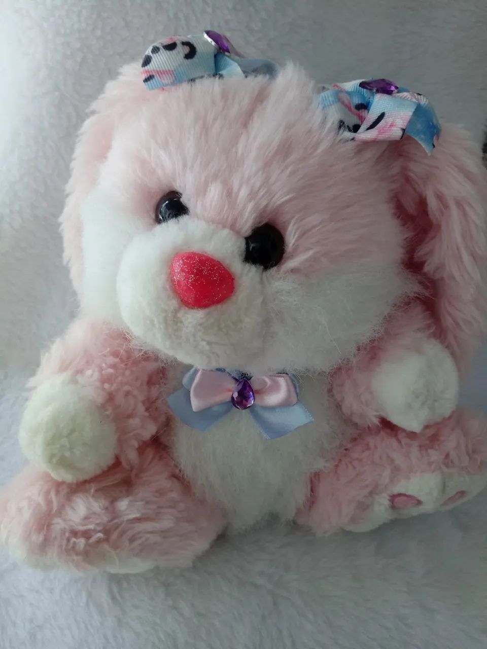 Linda Pelúcia de Coelho Rosa