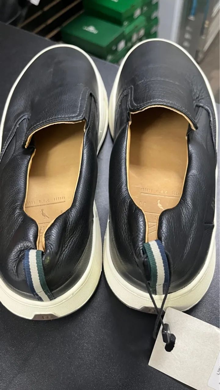 Tênis RSV Slip On Couro Preto - Foto 2