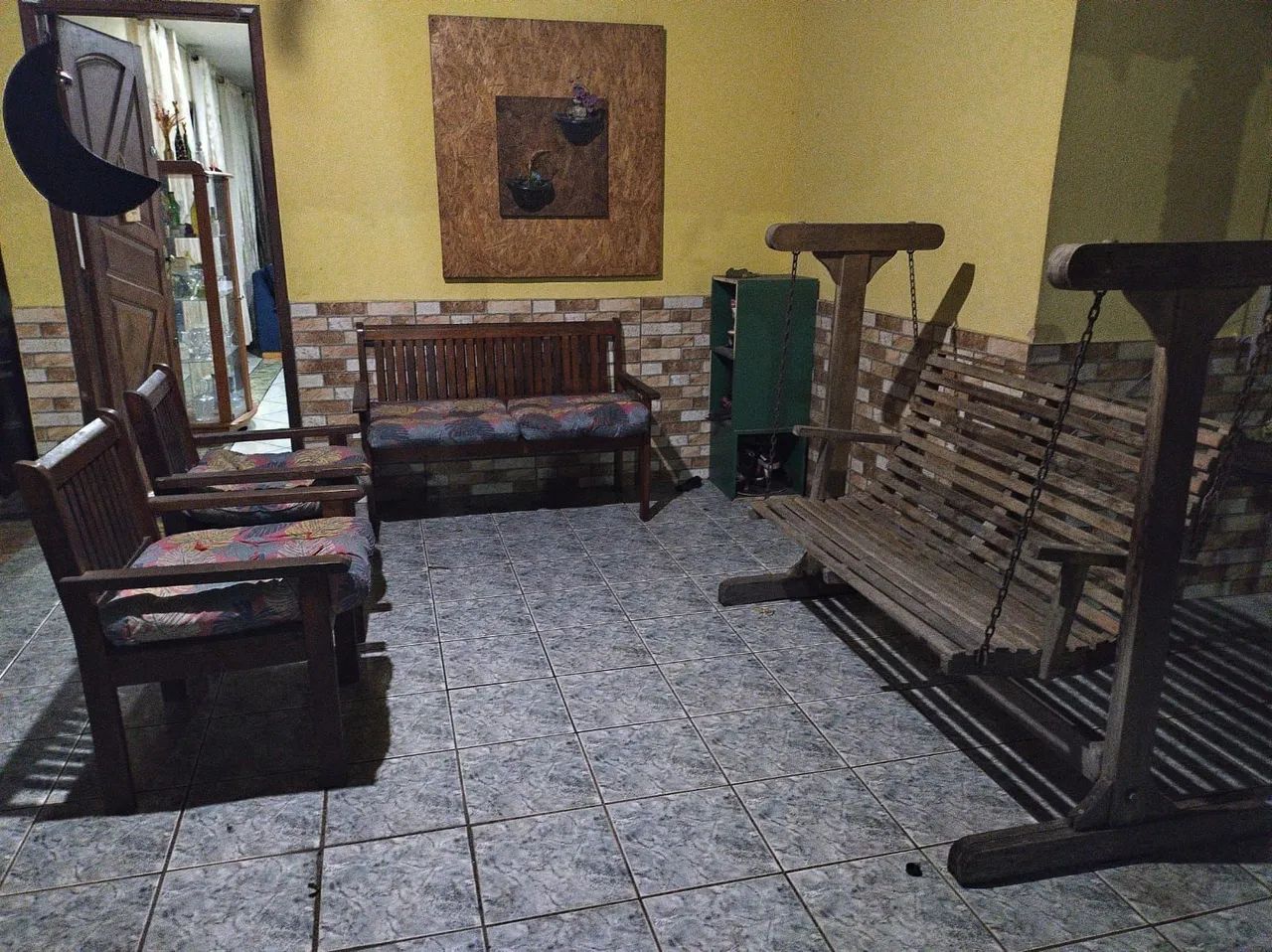 Jogo de bancos para área externa + balanço  - Foto 3