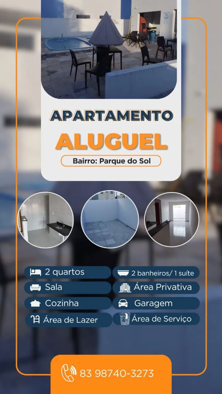 Aluguel apartamento parque do sol