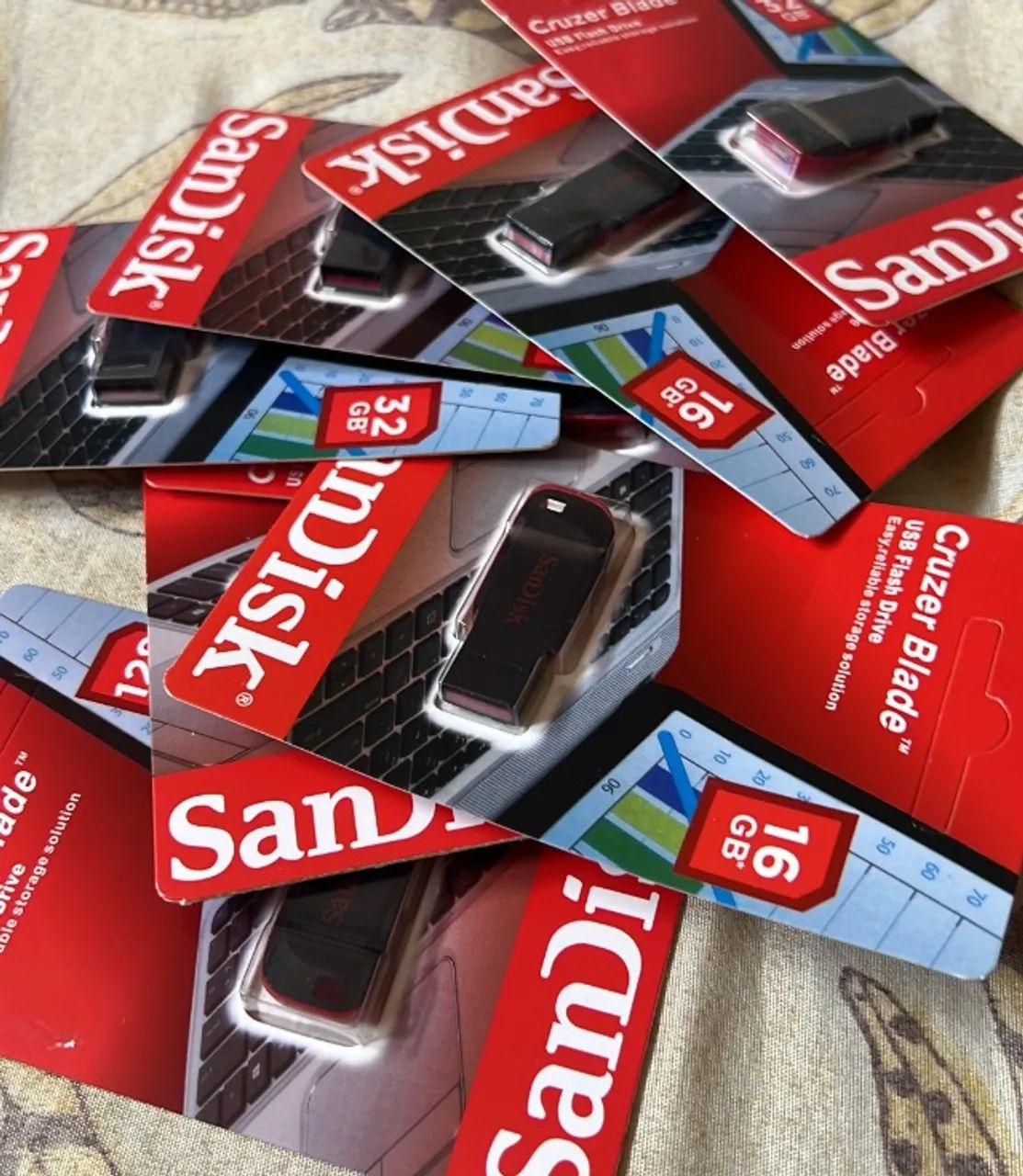 Pen Drive Sandisk - 32gb até 128gb