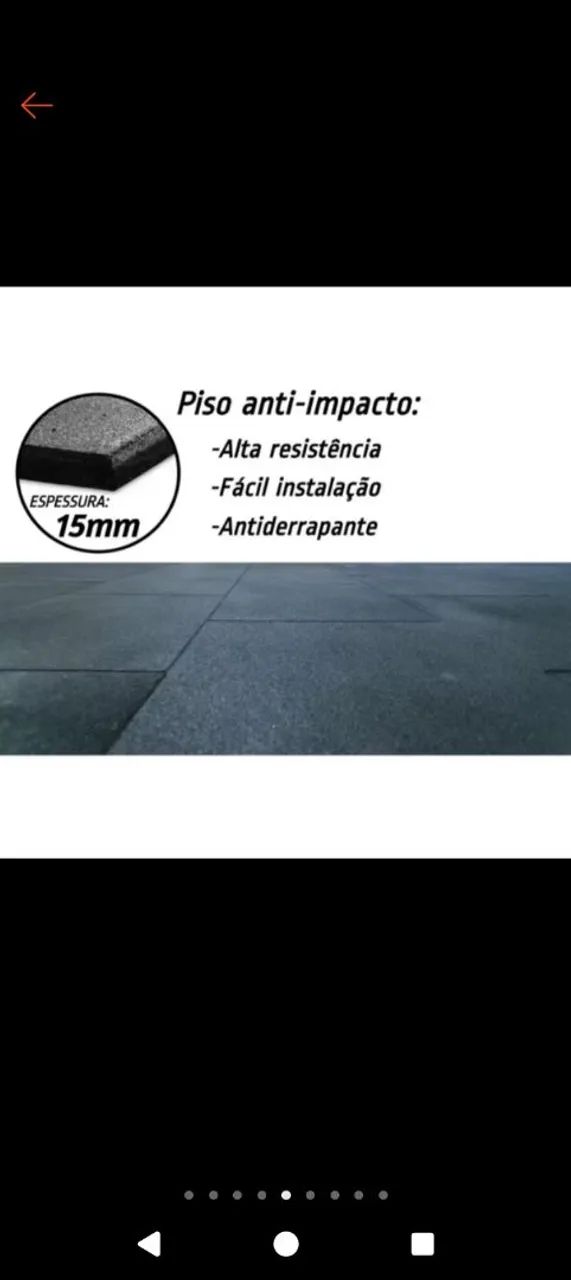 10 Pisos Emborrachado Academia Crossfit 2,5 Metros 50x50cm 15mm