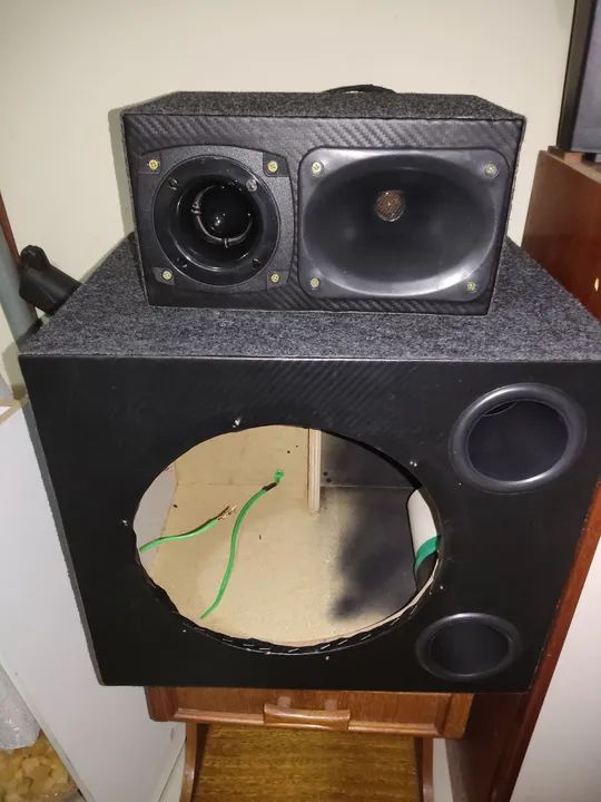Caixa trio Subwoofer Zetta 800w - Foto 3