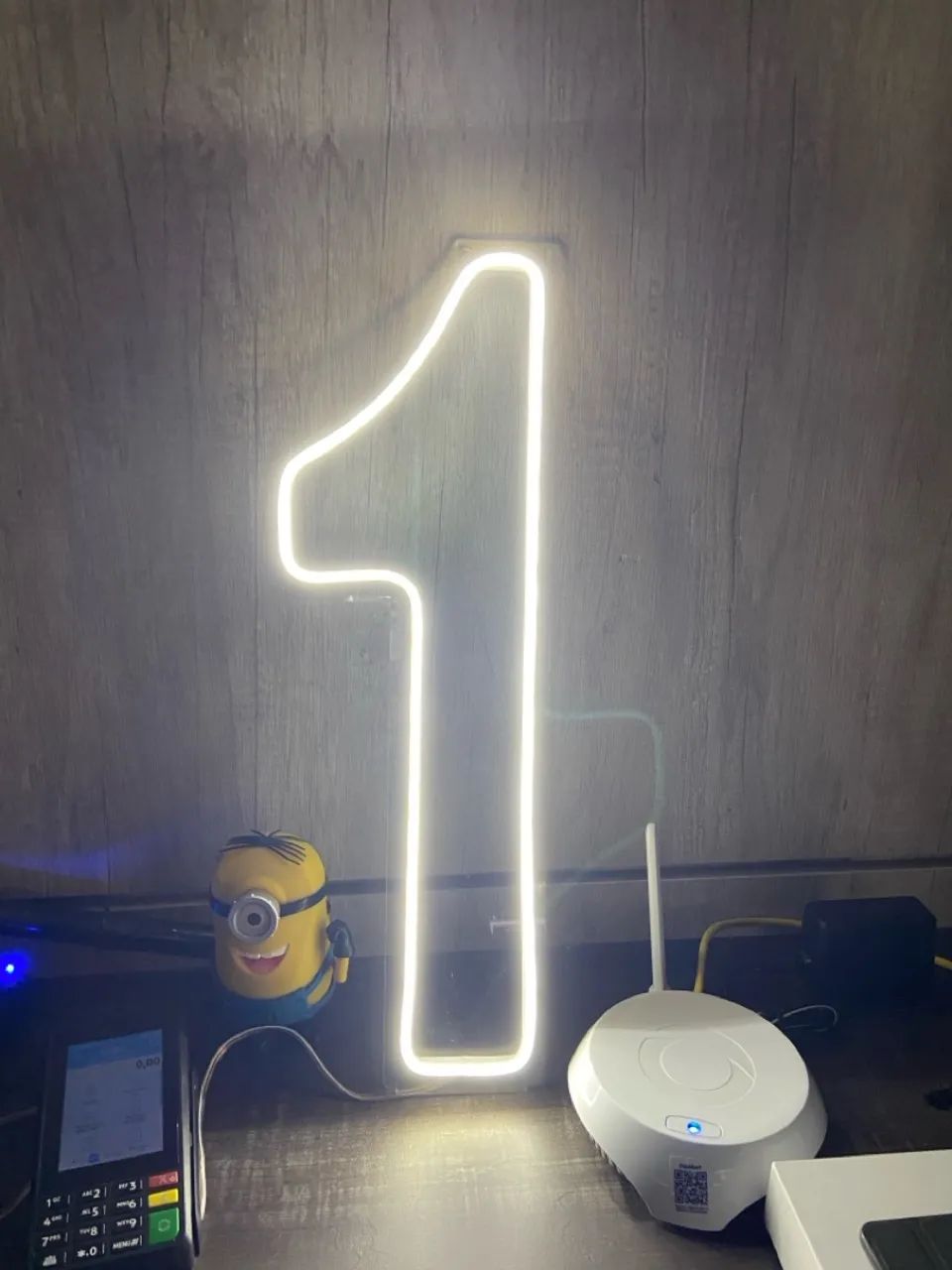 Painel Led 1 Número Festas Aniversários