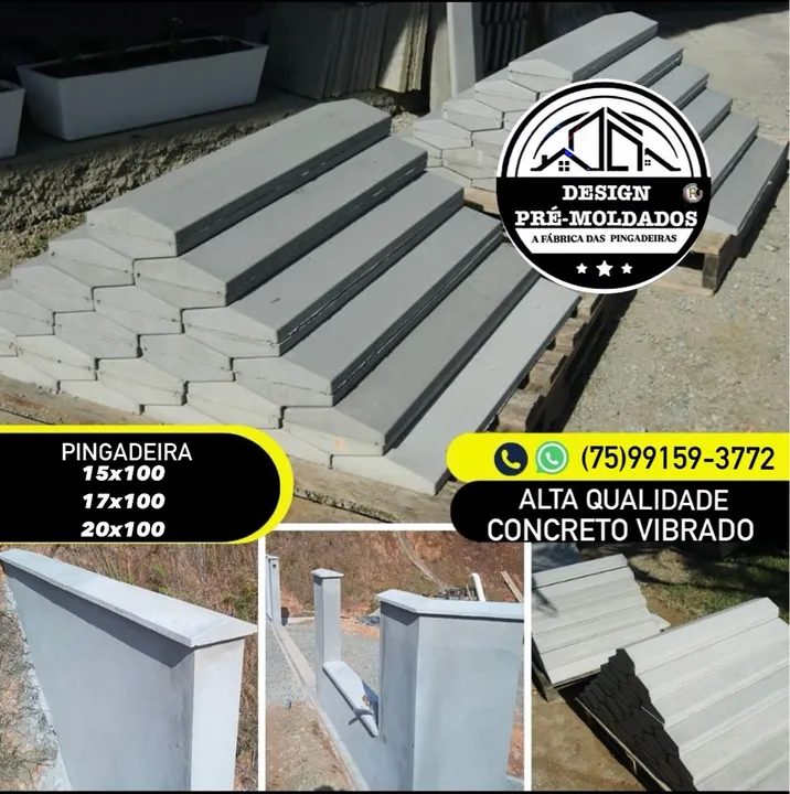 Pingadeiras de Concreto Vibrado - Alta Qualidade