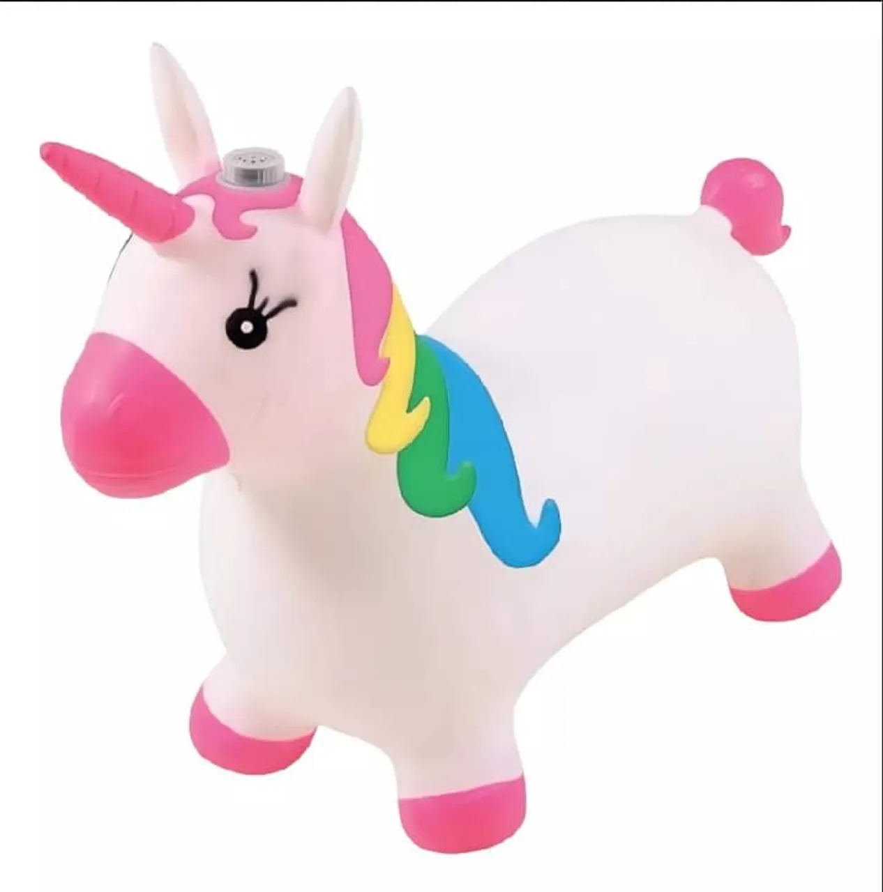 Cavalo de Pular Unicórnio musical