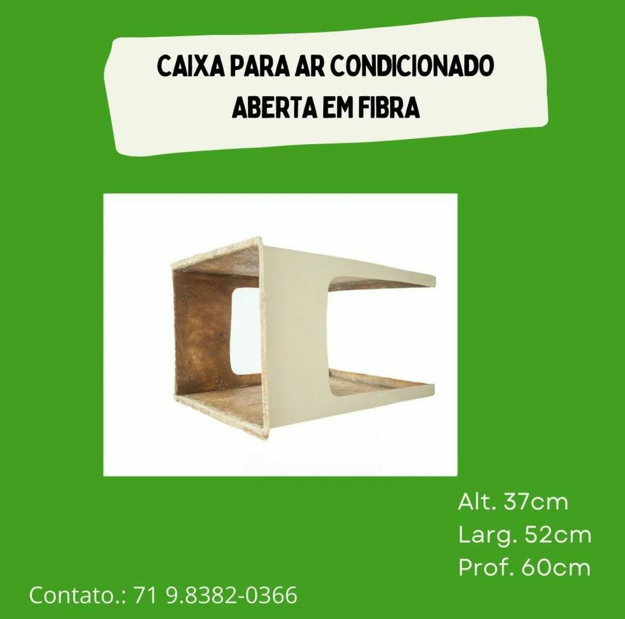 Caixa aberta para ar condicionado 