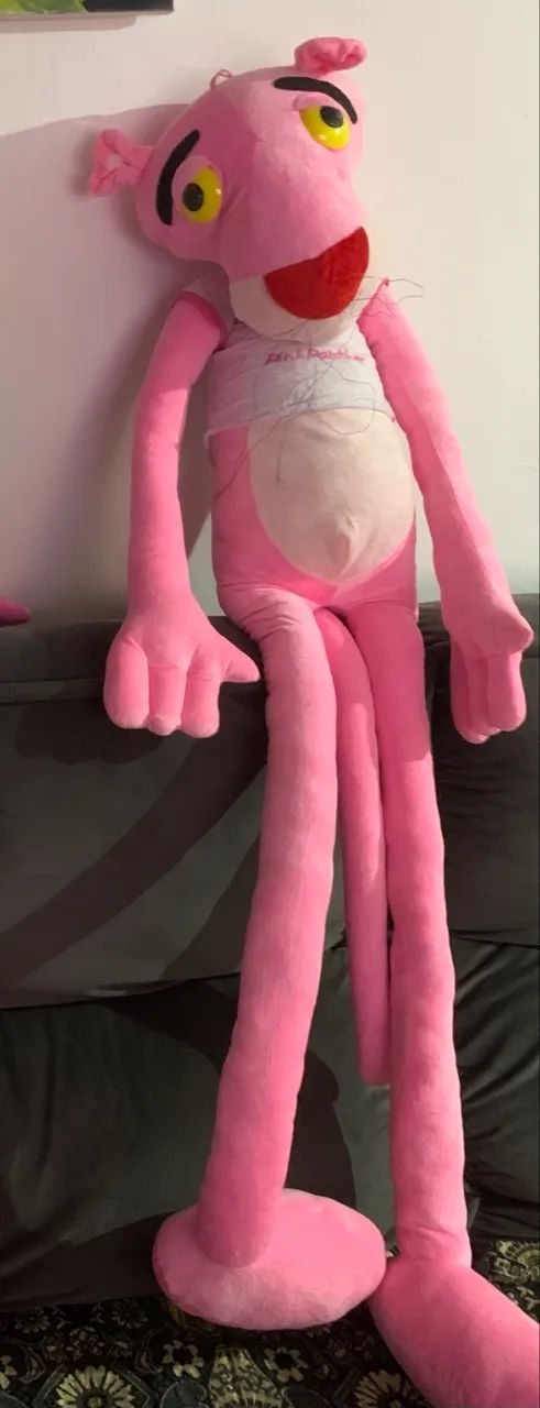 Urso gigante pantera cor de rosa 