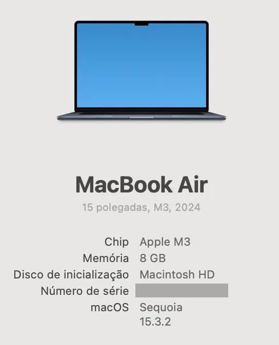 MacBook Air 15 pol. M3 2024 8Gb - Foto 4