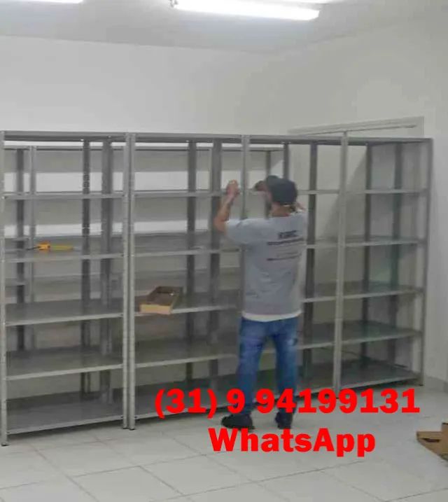 Nova! Entregue na Sua Porta e Frete Grátis BH - Estante Prateleira de Aço