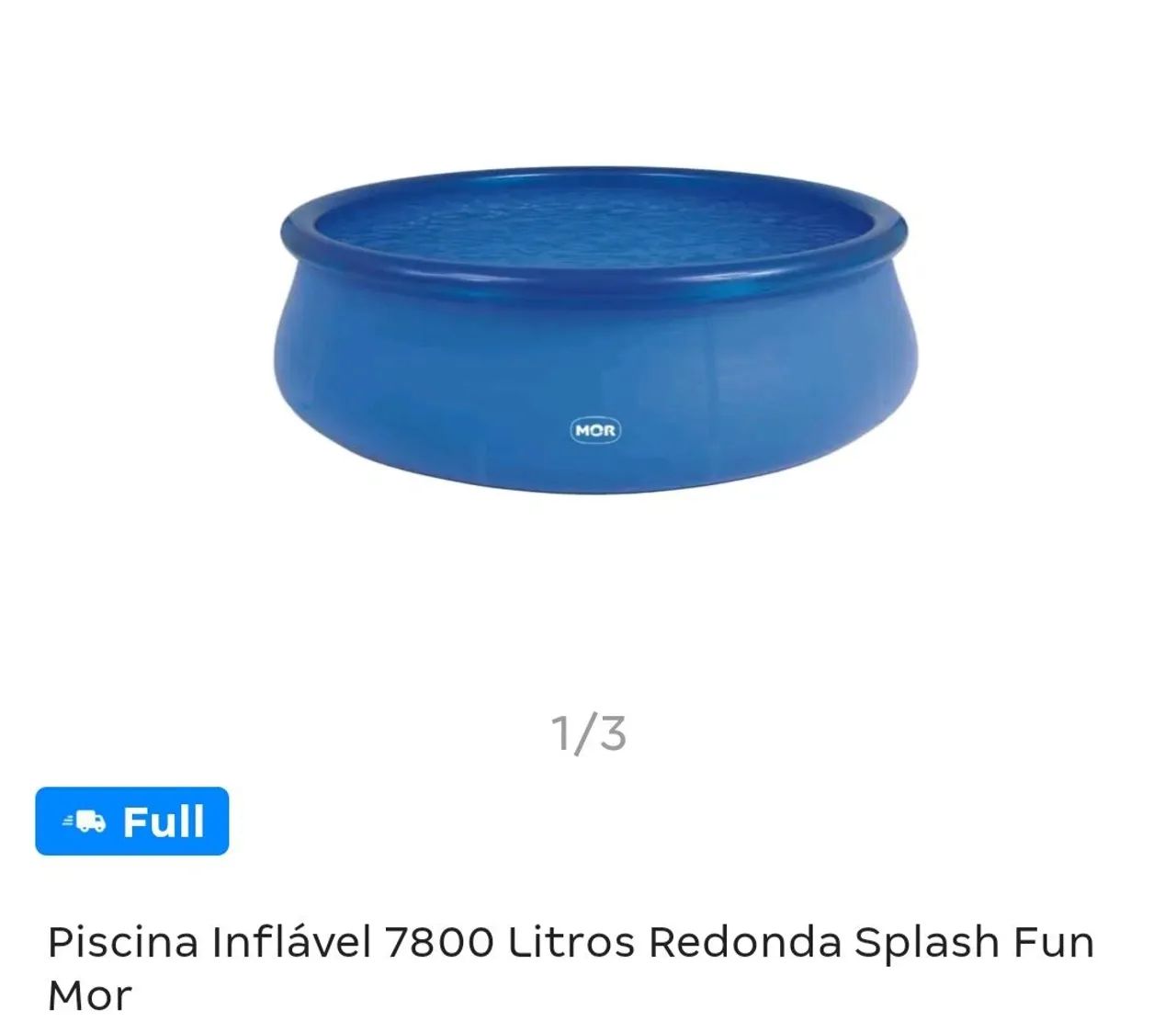 PISCINA INFLÁVEL FUN MOR 7800 L