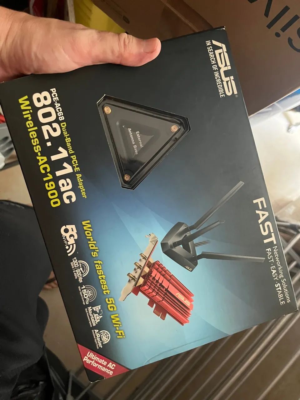 Placa de Rede Wi-Fi ASUS PCE-AC68 - Foto 3
