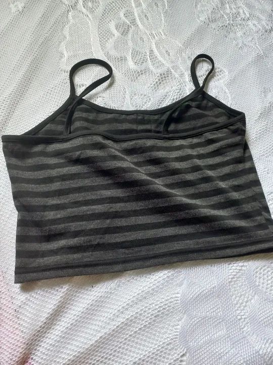 ROMWE Fairycore Top cami listrado botão - Foto 6