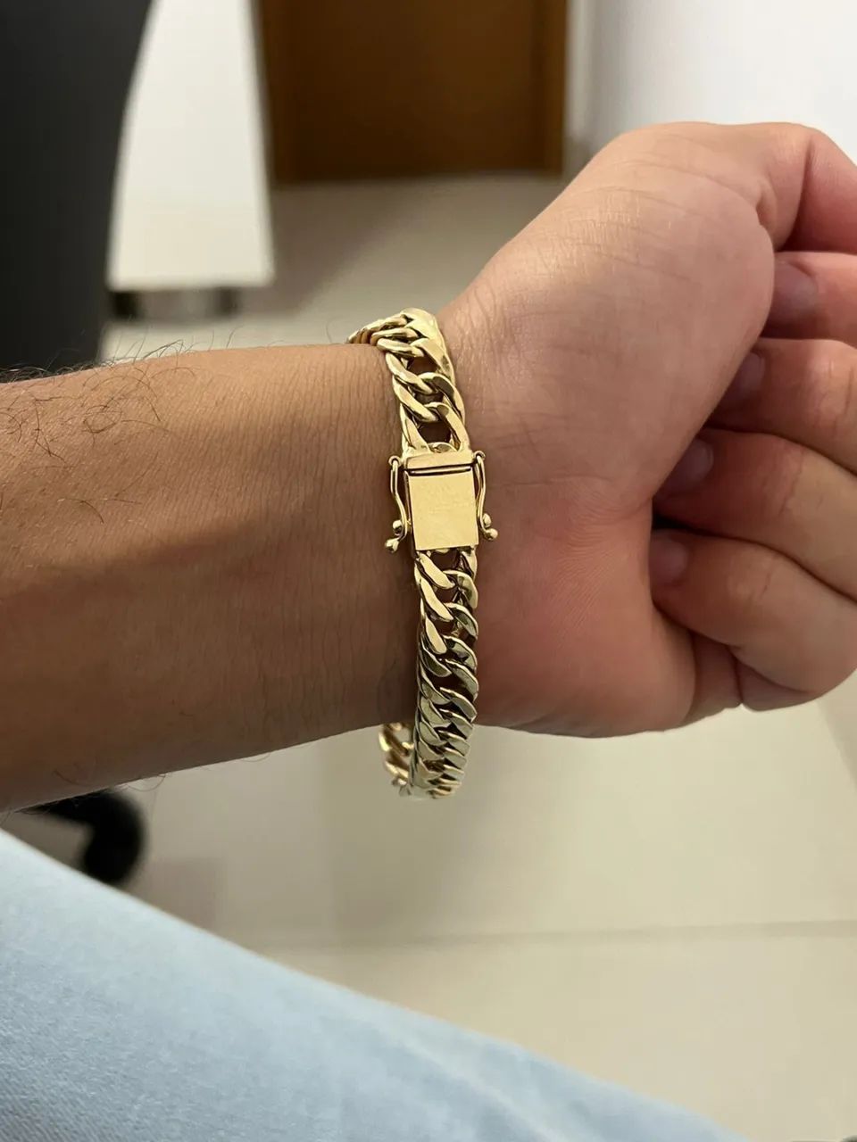 Pulseira Grumet Duplo Ouro 18k(750) - Foto 3